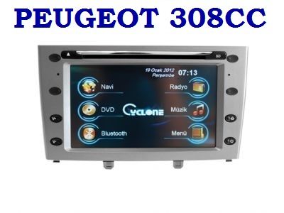 PEUGEOT 308CC DVD VE NAVİGASYON SİSTEMİ CYCLONE