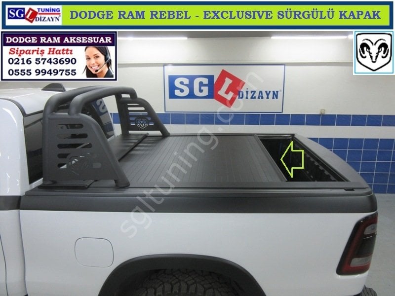 DODGE RAM REBEL EXCLUSIVE SÜRGÜLÜ KAPAK ROLLBACK DODGE RAM REBEL AKSESUARLARI