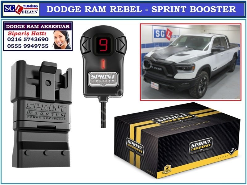 DODGE RAM REBEL SPRINT BOOSTER DODGE RAM REBEL AKSESUARLARI SGL TUNİNG