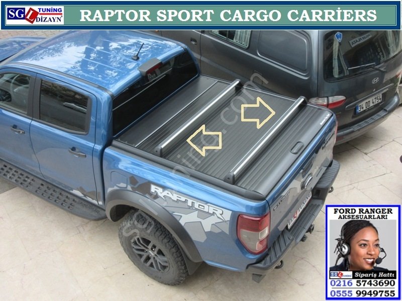 FORD RANGER RAPTOR SPORT CARGO CARRİER SÜRGÜLÜ KAPAK ÜZERİ TAŞIYICI BAR ...