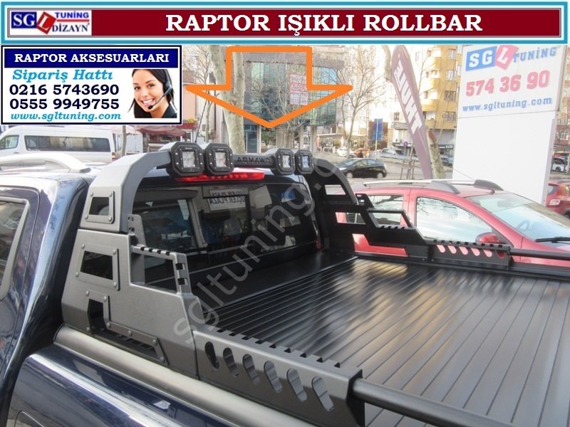 FORD RANGER RAPTOR IŞIKLI ROLLBAR RANGER RAPTOR AKSESUARLARI SGL