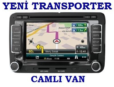 VW YENİ TRANSPORTER CAMLI VAN DVD VE NAVİGASYON SİSTEMİ CYCLONE