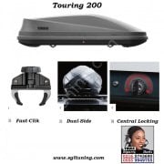 THULE ÖZEL FİYAT TOURİNG M GRİ (400 LİTRE) BOX VE WİNG BAR SETİ