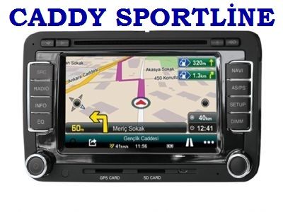 VW CADDY SPORTLİNE DVD VE NAVİGASYON SİSTEMİ CYCLONE