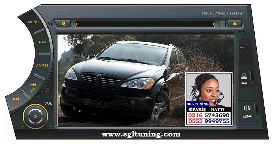 SGL16 KORANDO SPORTS DVD VE NAVİGASYON SİSTEMİ KORANDO SPORTS AKSESUARLARI