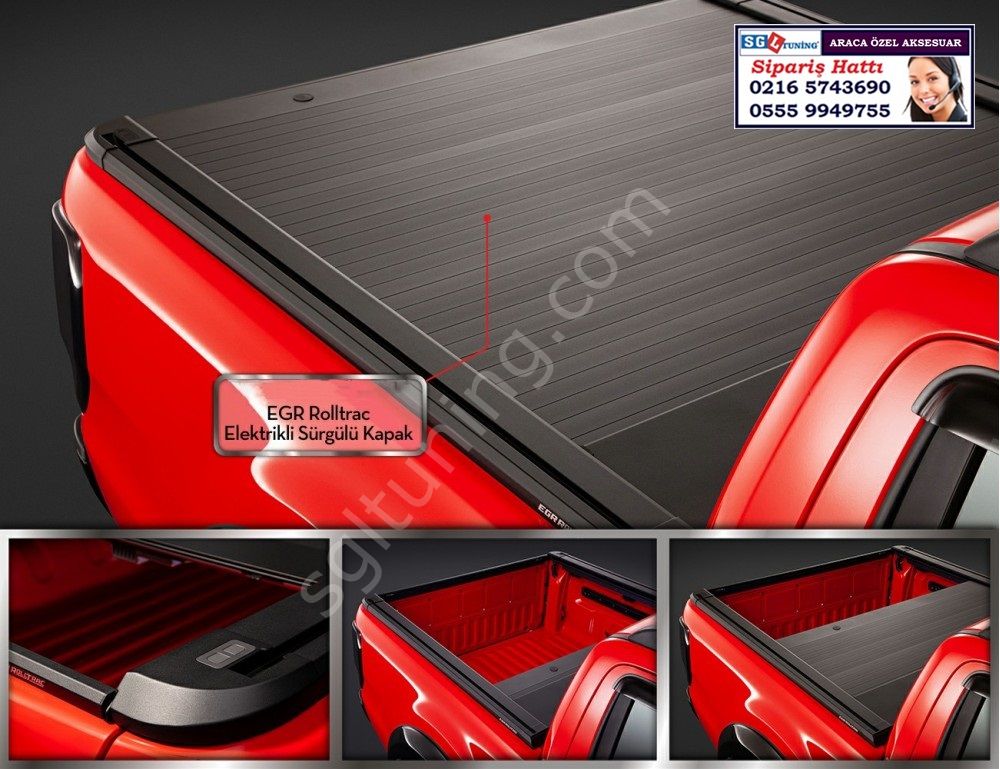 FORD RANGER RAPTOR EGR ROLLTRAC ELEKTRİKLİ SÜRGÜLÜ KAPAK RAPTOR AKSESUARLARI