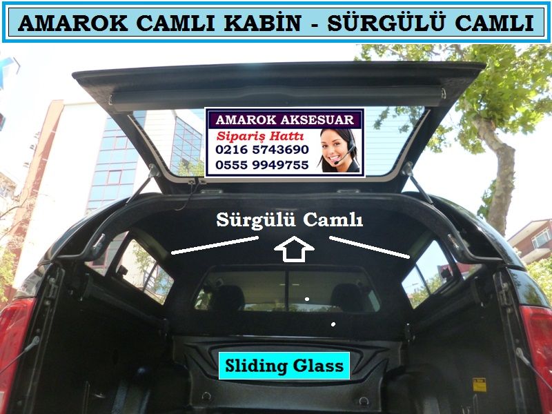 AMAROK CAMLI KABİN SÜRGÜLÜ CAMLI AMAROK AKSESUARLARI