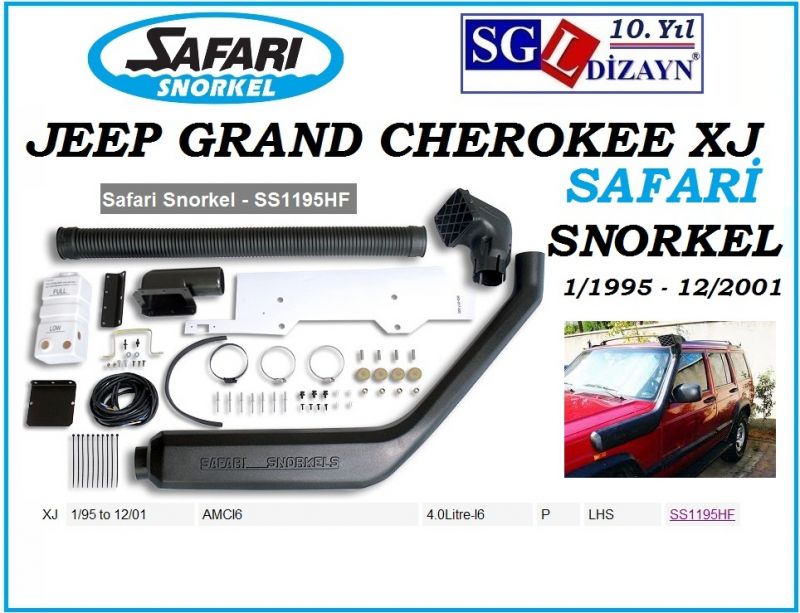 JEEP CHEROKEE XJ SAFARİ SNORKEL SS1195HF 1995-2001