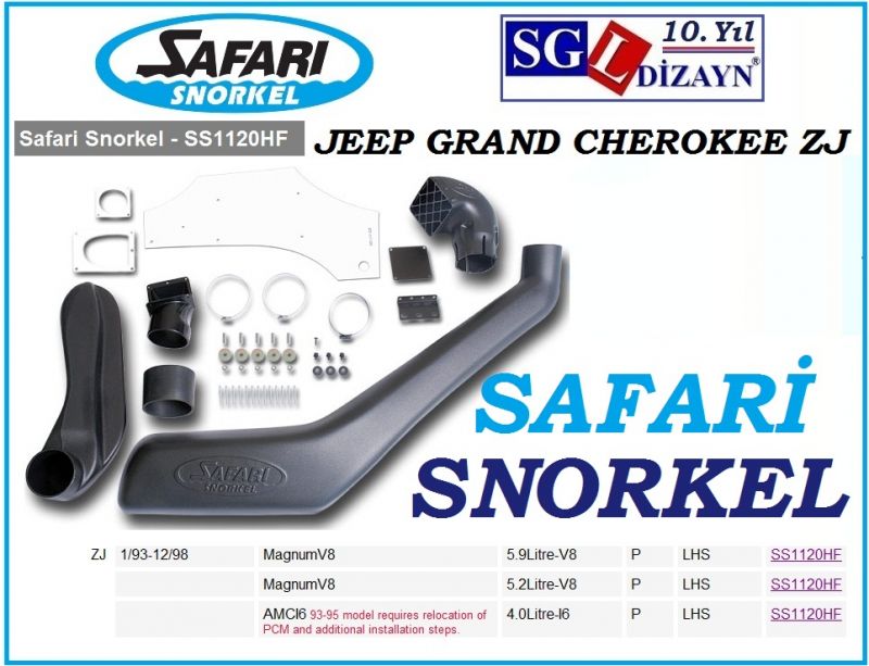 JEEP CHEROKEE ZJ SAFARİ SNORKEL SS1120HF 1993-1998