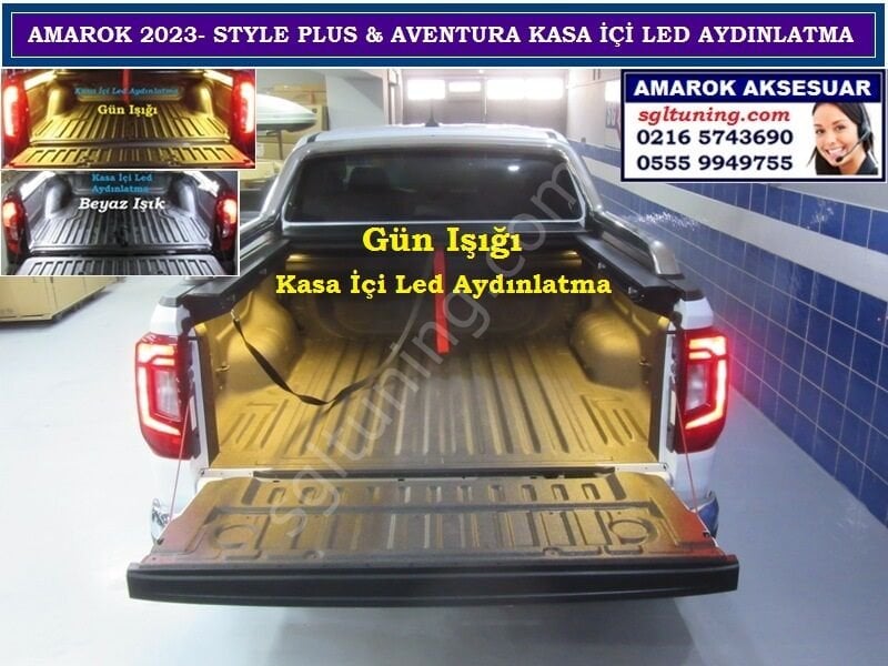 YENİ AMAROK 2023+ KASA İÇİ LED AYDINLATMA GÜN IŞIĞI SGLTUNİNG