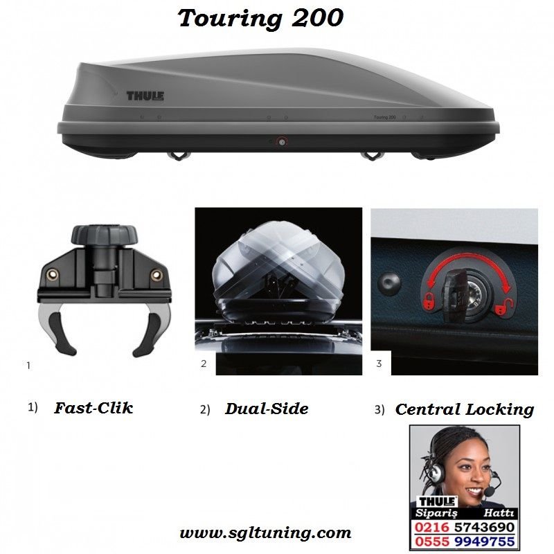 THULE TOURİNG M GRİ (400 LİTRE) BOX