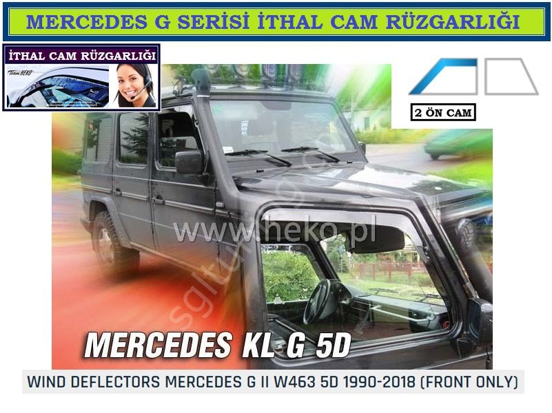 MERCEDES G W463 1990-2018 ÖZEL CAM RÜZGARLIĞI - 2 ÖN CAM HEKO