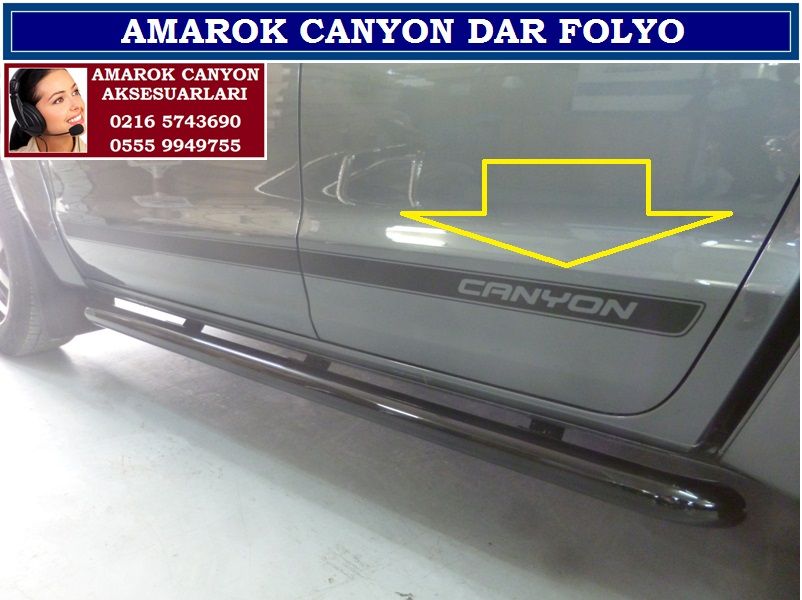 CANYON YAZILI DAR FOLYO AMAROK AKSESUARLARI