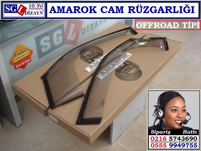 SGL-451-10D AMAROK CAM RÜZGARLIĞI OFF-ROAD TİPİ AMAROK AKSESUARLARI