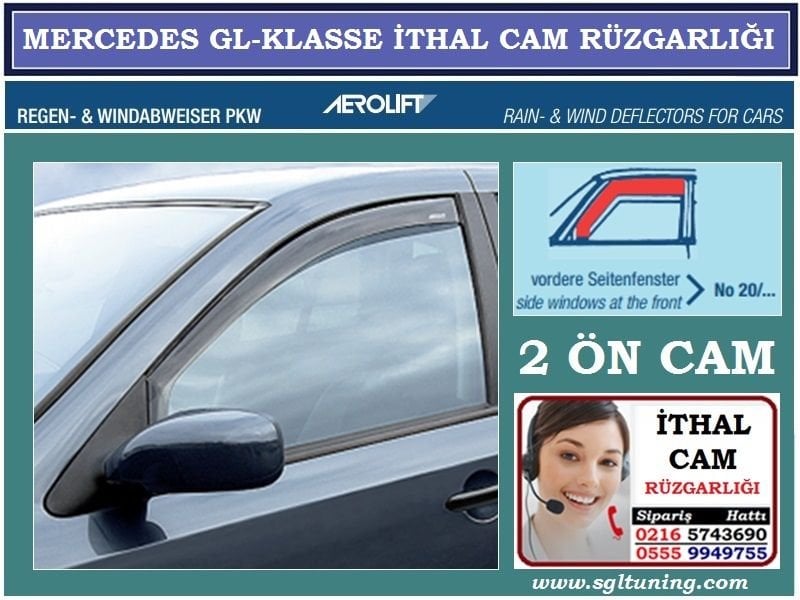 MERCEDES GL SERİSİ CAM RÜZGARLIĞI 2 ÖN CAM 2006R MERCEDES GL SERİSİ AKSESUARLARI