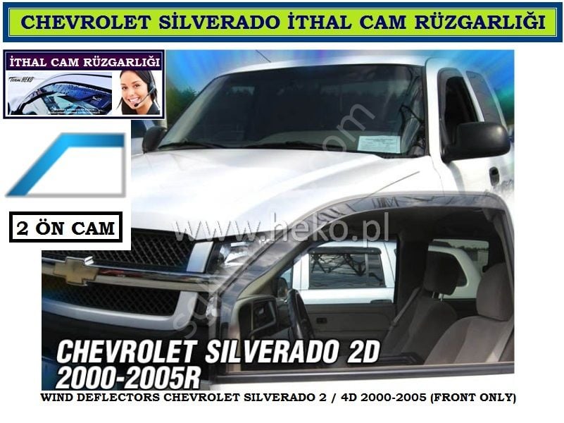CHEVROLET SILVERADO 2000-2005 ÖZEL CAM RÜZGARLIĞI - 2 ÖN CAM HEKO