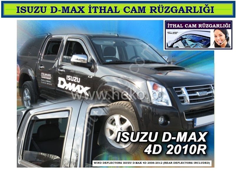 ISUZU D-MAX 2006-2012 ÖZEL CAM RÜZGARLIĞI HEKO