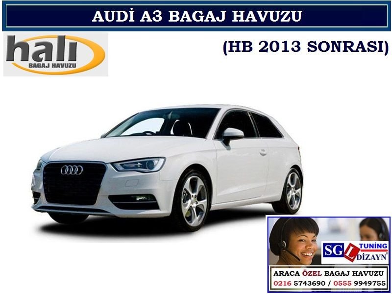 AUDİ A3 BAGAJ HAVUZU HB 2013 SONRASI AUDİ A3 AKSESUARLARI