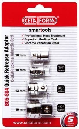 Ceta Form 4 Parça C-GEAR Anahtar Adaptör Seti