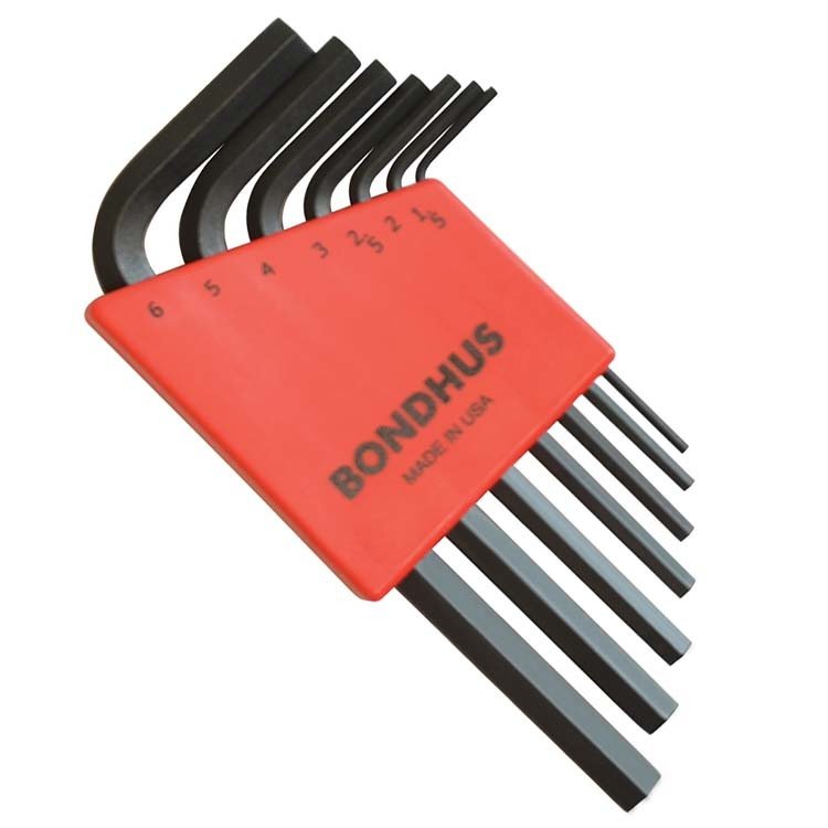BONDHUS 12292 KISA METRİK ÖLÇÜ ALLEN ANAHTAR SETİ PROGUARD İZOLE 7 PARÇA