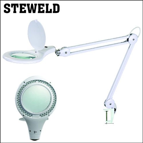 STEWELD 8066LED-90 3D Led Işıklı Masa Mengeneli Büyüteç