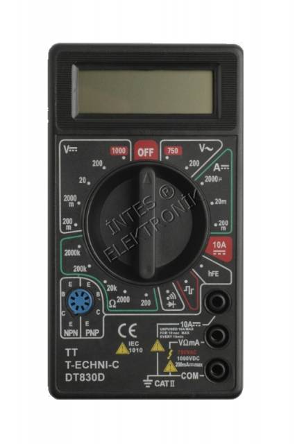 İNTES DT-830D MULTİMETRE