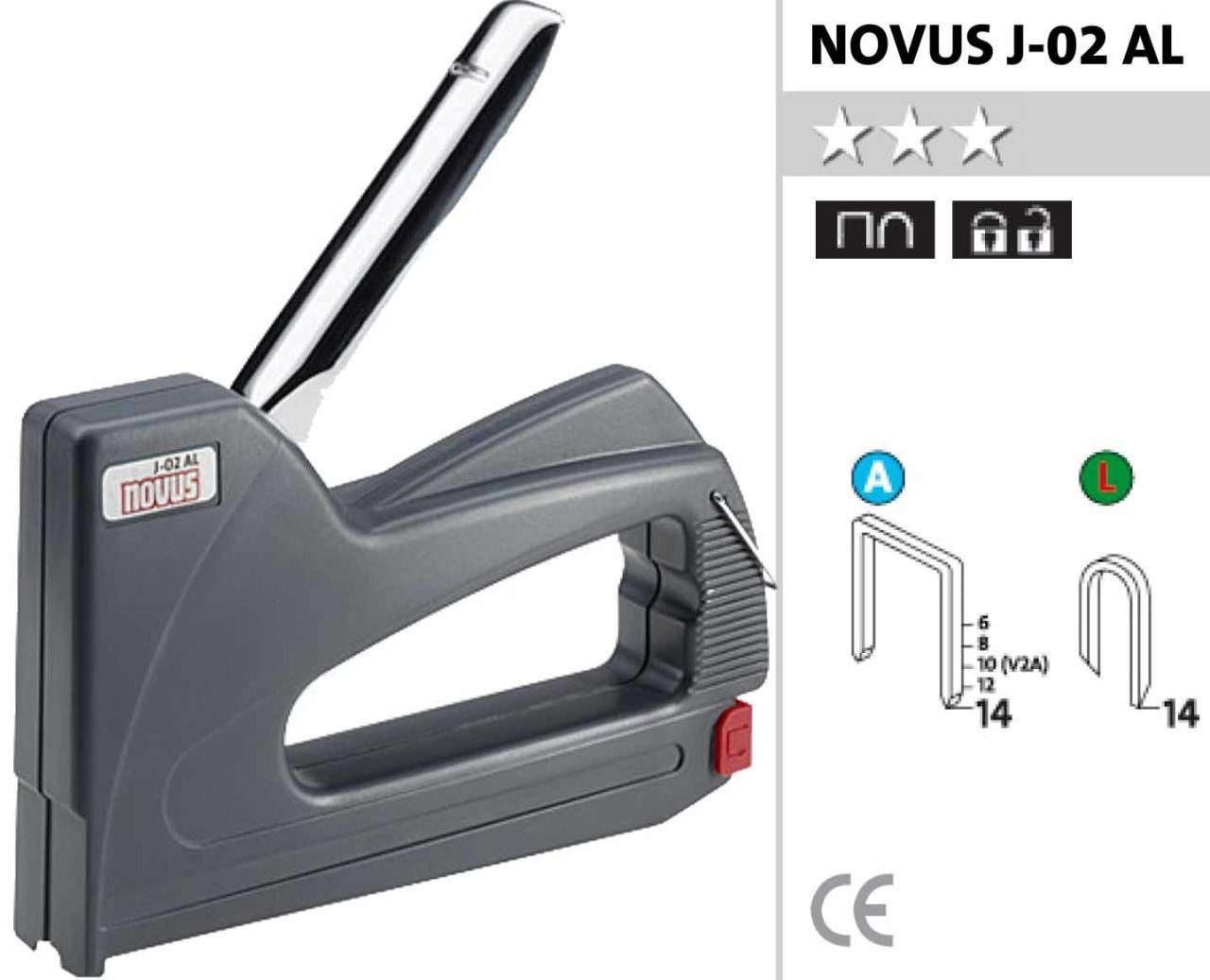 NOVUS J-02 AL Mekanik El Zımba Makinası