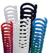 3:1 38 mm A4 Renkli Plastik helezon spiraller 100 ADET (1 Kutu)