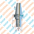 SK 40 Hidrolik Takım Tutucular Form AD/B