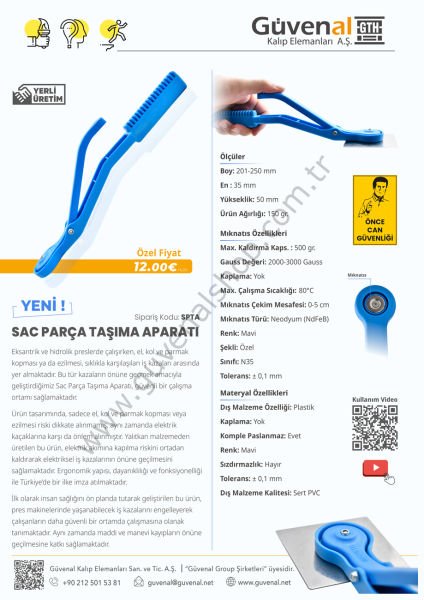 Sac Parça Taşıma Aparatı