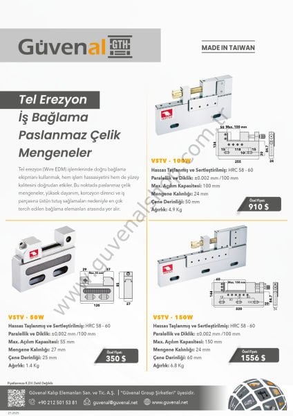 VSTV150W Tel Erezyon İş Bağlama