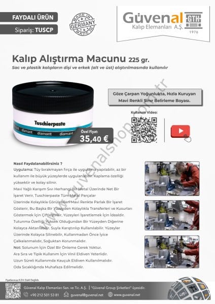 Tuschierpaste - Kalıp Alıştırma Boyası
