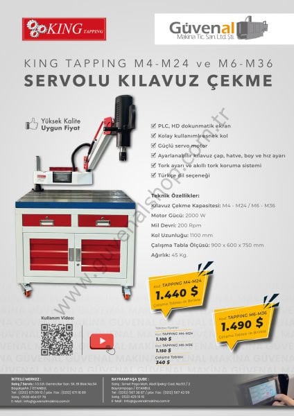 Servolu Kılavuz Çekme Makinası