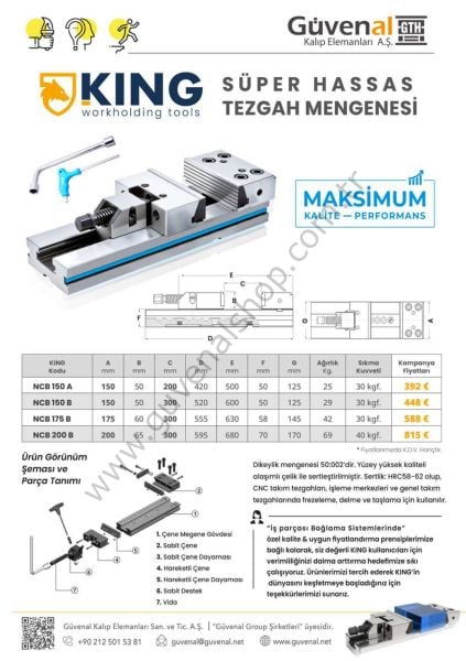 KING - Süper Hassas Cnc Mengenesi