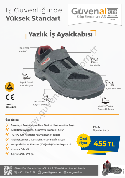 Yazlık İş Ayakkabısı (Pars)