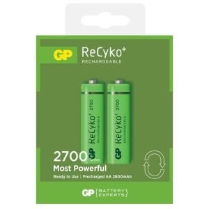 PİL GP ŞARJLI KALEM AA 2700 MAH 2'Lİ (PAKET)