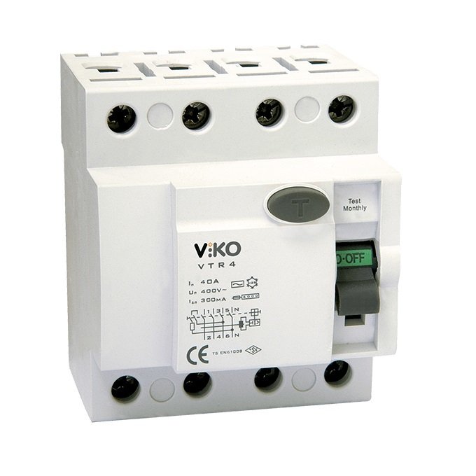 Viko 4x25A 300mA Kaçak akım rölesi VTR4-25300