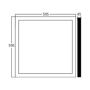 ARMATÜR BRAYTRON LED PANEL SIVA ÜSTÜ 60X60 BACKLITE 50W 4000K ILIK BE.BP24-56610