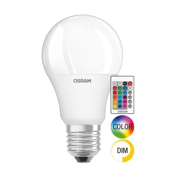 AMPUL LED OSRAM UZAKTAN KUMANDALI RGB+DİMLİ E27 9W