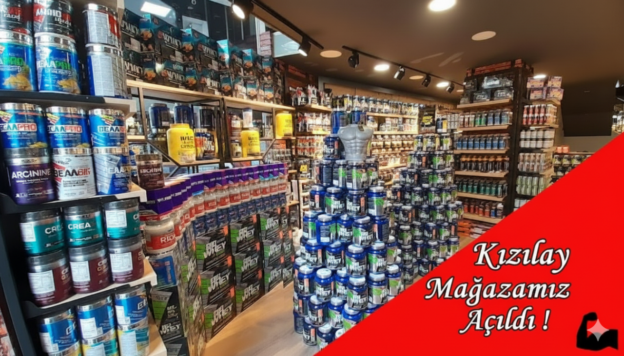  Sporcu Gıdaları & Vitaminler Besin Takviyeleri Kızılay Mağazamız Açıldı !
