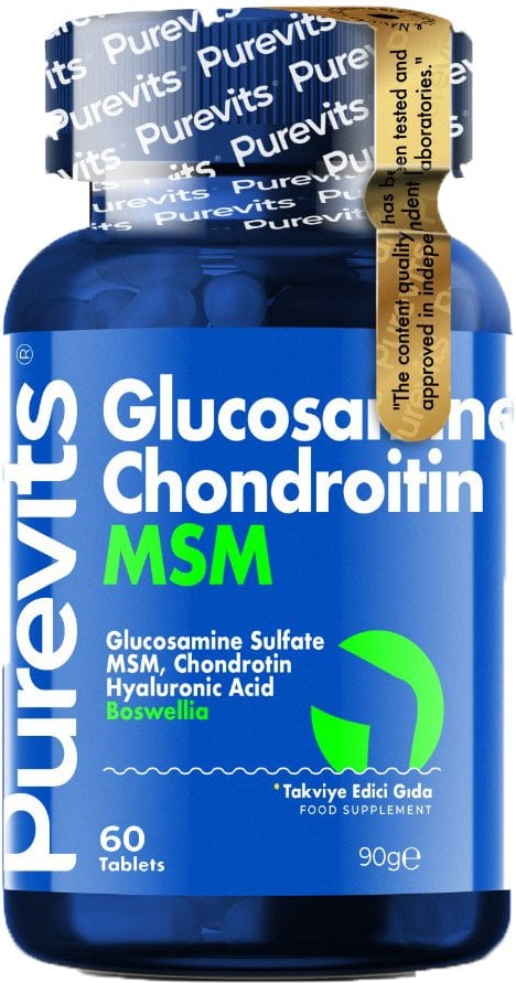 PUREVITS Glucosamine&Condroitin+Boswella 1.500mg 60 Tablets