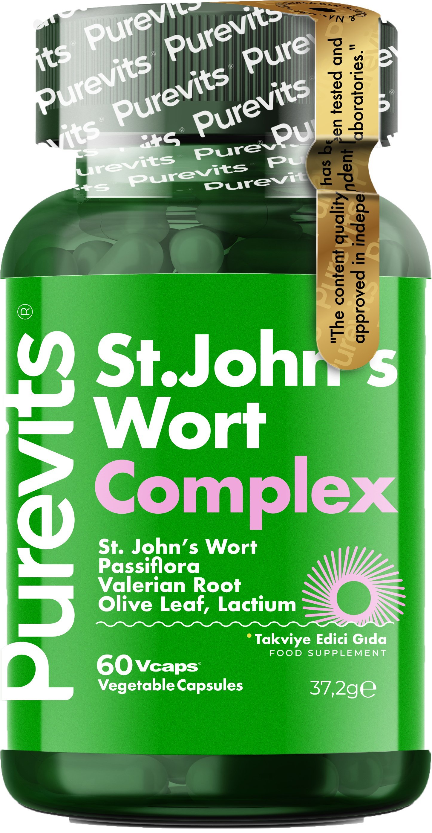 PUREVITS St.John's Wort Complex 500mg 60 V-Cap