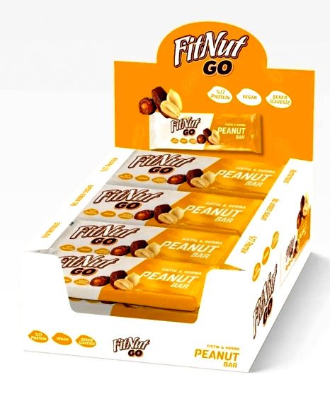 FitNut Protein Bar 24x30gr Peanut Bar Aromalı