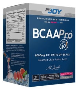 Big Joy Bcaa Pro Go! 21 Drink Packets Karpuz Aroma 10gr x 21 Adet