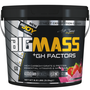 Bigjoy BIGMASS Gainer GH FACTORS ÇİLEK 3kg