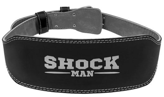 Shock Man Ağırlık Kemeri Suni Deri Siyah M