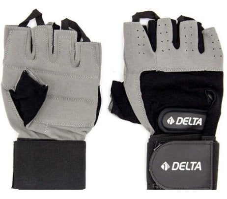 Delta FGE-915 Body & Fitness Eldiveni Siyah/Gri S