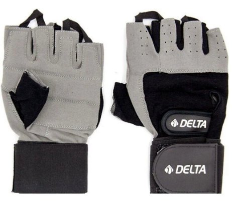 Delta FGE-915 Body & Fitness Eldiveni Siyah/Gri L