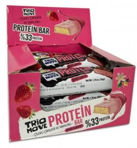 Trio Move Protein Bar Çilek Aromalı (9X50 GR)