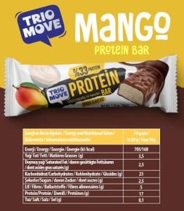 Trio Move Protein Bar Mango Aromalı (9X50 GR)